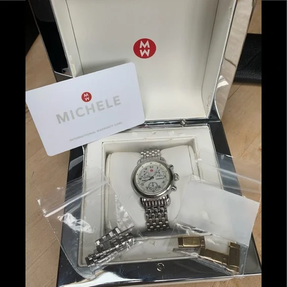 ♦️Michele Sapphire Crystal Watch display picture 2